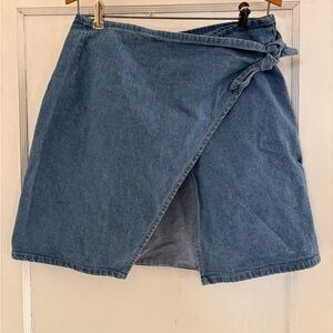 Y2K 90’s Denim Wrap Skirt